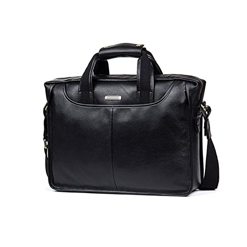 jonam Herrentasche Luxus Echtes Leder Männer Tasche Business Schulter Messenger Bags Aktentasche Laptoptasche Rindsleder von jonam