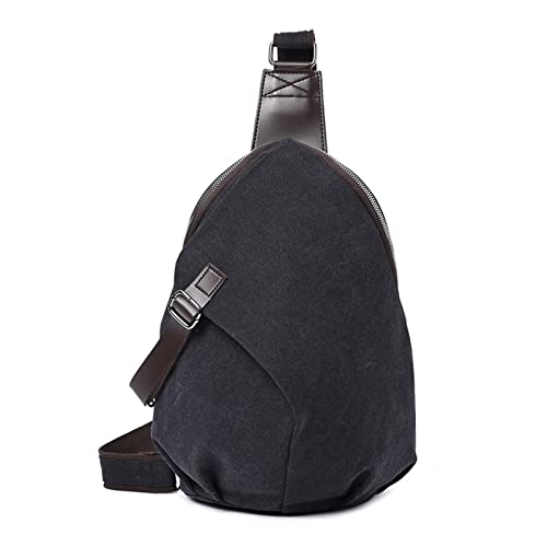 jonam Herrentasche Luxusmänner Schultertasche Messenger Bag Herren Business Messenger Bag Reisen Herren Casual Brusttasche(Color:Black) von jonam