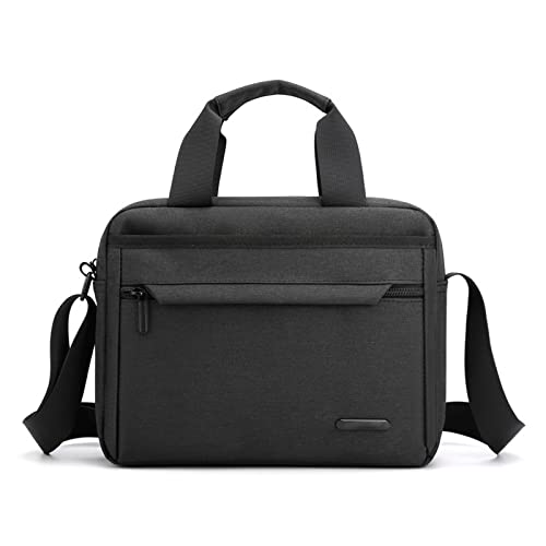 jonam Herrentasche Männer Leinwand Umhängetasche Reise Luxus Tote Handtasche Messenger Bag Male Satchel Pack Crossbody Taschen(Color:Black) von jonam