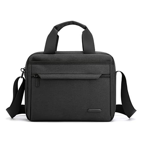 jonam Herrentasche Männer Umhängetasche Aktentasche Crossbody Bag Hohe Qualität Mann Laptop Messenger Bag Nylon Lässige Männliche Geldbörse Handtaschen(Color:Black) von jonam