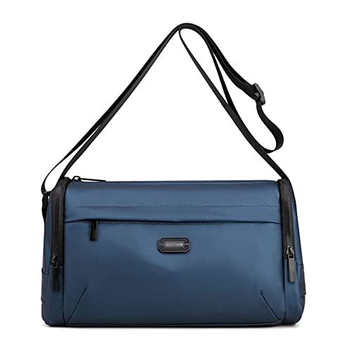 jonam Herrentasche Männer Umhängetasche Crossbody Tasche Wasserdichte Nylon Kurzurlaub Mann Messenger Bag Hohe Qualität Männliche Geldbörsen Handtaschen(Color:Blue) von jonam