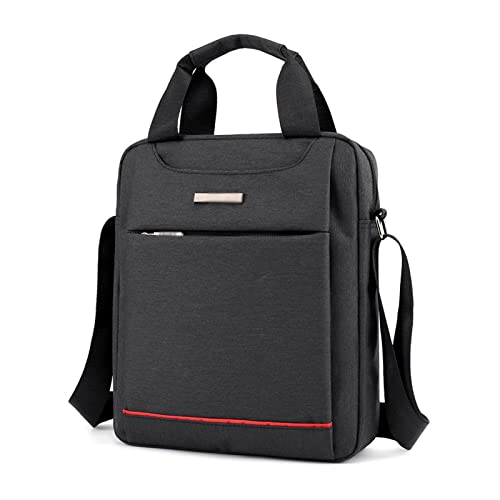 jonam Herrentasche Männer wasserdichte Messenger Umhängetaschen Crossbody Bag Cross Sling Pack Handtasche auf Single-Schulter for Männer(Color:Black) von jonam