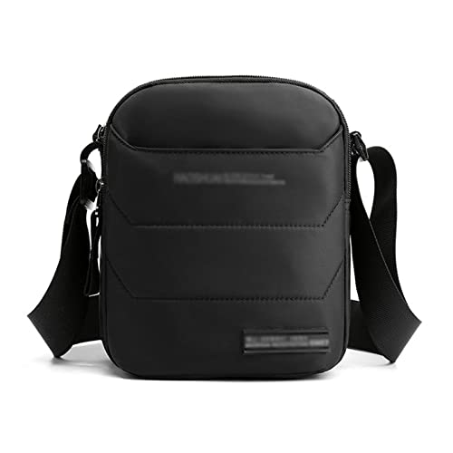 jonam Herrentasche Mann Crossbody Tasche Männer Umhängetasche Nylon Männliche Reisetasche Marke Beiläufige Jungen Messenger Bag Geldbörse(Color:Black) von jonam