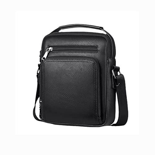 jonam Herrentasche Men Shoulder Bag Casual Portable Mens Shoulder Bag Business Storage Mobile Phone Coin Purse(Color:Black) von jonam