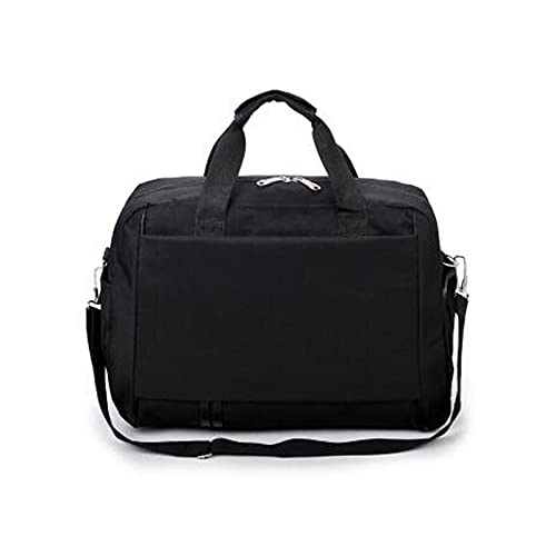 jonam Herrentasche Nylon-Reisetaschen Frauen Große Kapazität Gepäck-Duffle Bag Casual Weekend-Tote Reisetasche(Color:Black) von jonam