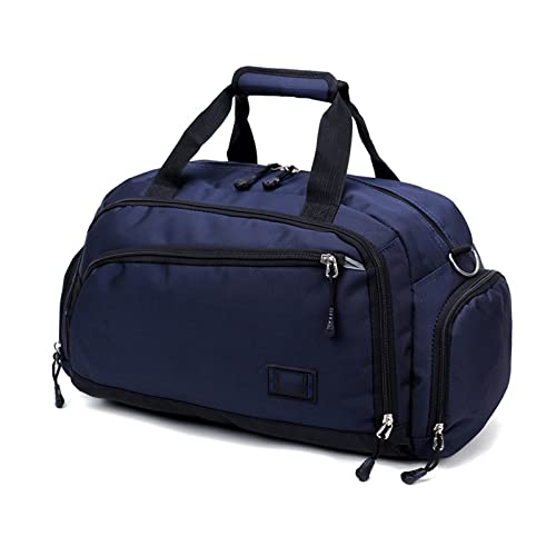 jonam Herrentasche Wasserdichte nylon reise handtasche männer mode tragen am wochenende taschen vintage casual duffel umhängetaschen frauen übernacht tasche(Color:Blue) von jonam