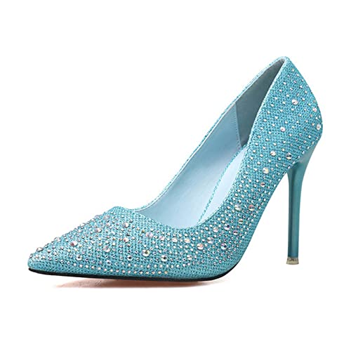 jonam High Heels High Heels Shoes Women Pumps Luxury Rhinestone Wedding Party Shoes Ladies Spring Autumn(Size:39 EU) von jonam