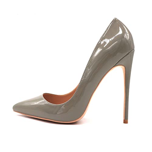 jonam High Heels Patent Leather Pointed Toe Custom Made Women Lady High Heel Shoes Pump(Size:38 EU) von jonam