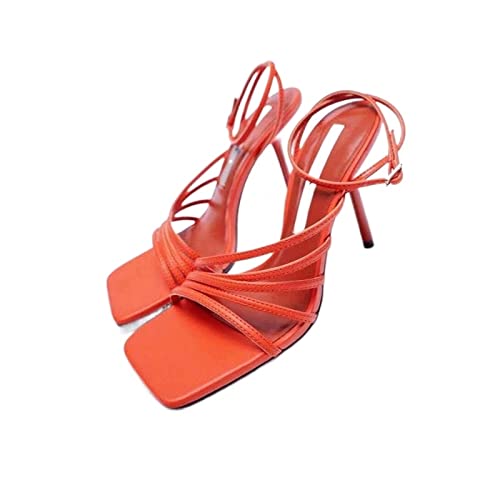 jonam High Heels Square And Stiletto Sandals With Belt For Women, Party Shoes(Size:37 EU) von jonam