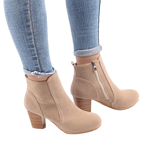 jonam High Heels Winter Boots Women Stiletto Pointed Toe White Heeled Knee Boots Wine Heel Side Thigh(Size:36 EU) von jonam