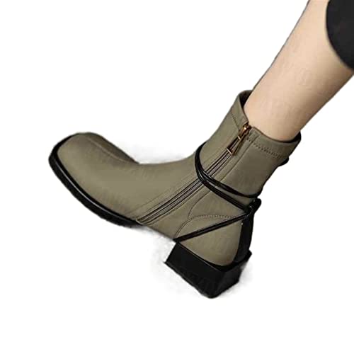 jonam High Heels Winter Boots Women Stiletto Pointed Toe White Heeled Knee Boots Wine Heel Side Thigh(Size:37 EU) von jonam