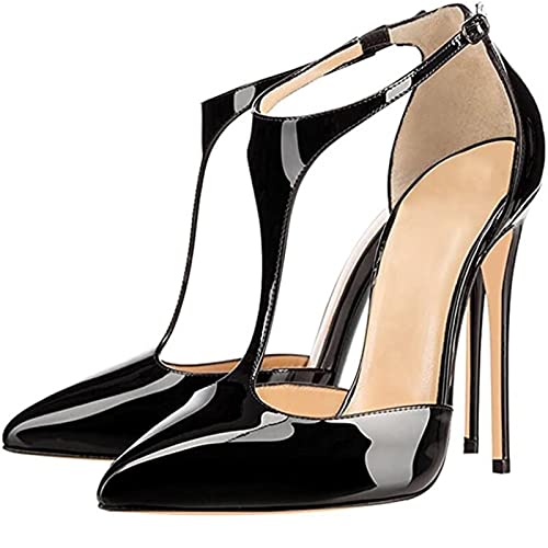 jonam High Heels Women Pointed Toe High Heel Pumps Strap Dress Shoes Stilettos Heels Women Shoes Big(Size:39 EU) von jonam