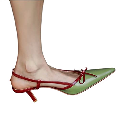 jonam High Heels Women Summer Shoes Slingbacks Sandals With Buckle Women Spring Shoes Elegant Pointe Toe Girls Daily Pumps(Size:36 EU) von jonam