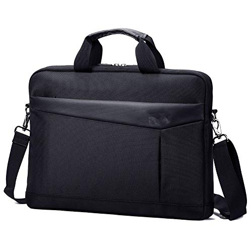 jonam Laptop Tragetasche 15.6-Zoll-Laptoptasche Laptop-Computertasche Aktentasche (Color : Black) von jonam