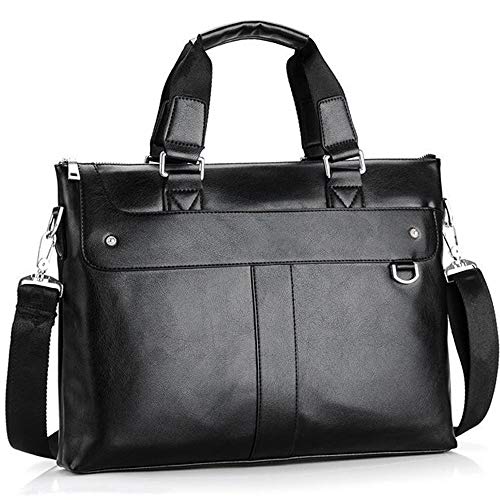 jonam Laptop Tragetasche Aktentasche Herren Business Schultertasche Leder Messenger Bags Computer-Laptop-Handtasche Herren Reisetaschen (Color : 1) von jonam