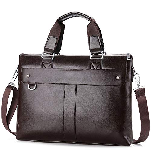 jonam Laptop Tragetasche Aktentasche Herren Business Schultertasche Leder Messenger Bags Computer-Laptop-Handtasche Herren Reisetaschen (Color : 2) von jonam