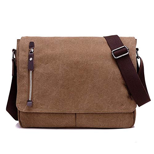 jonam Laptop Tragetasche Canvas Tote Bag Herren Aktentasche Business Casual Messenger Bag von jonam