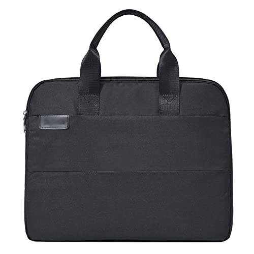 jonam Laptop Tragetasche Handtasche Männer Aktentasche Nylon Große Kapazität Männer Tasche Solide Farbe Gute Qualität Tasche for Dokumente Teenager Freizeittasche ( Color : Black , Size : 39*10*30cm ) von jonam