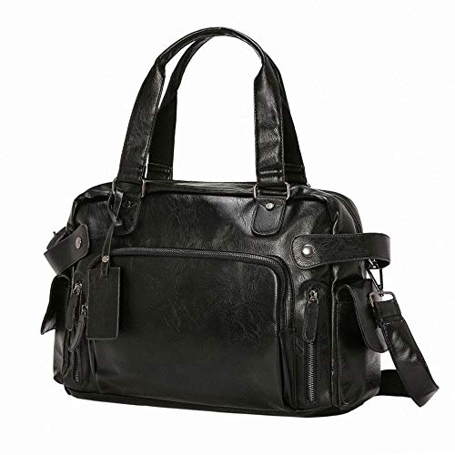 jonam Laptop Tragetasche Leder-Mann-Aktenkoffer Luxuxmann Messenger Bag for Männer Reisetasche Männlich Geschäft Schultertasche von jonam