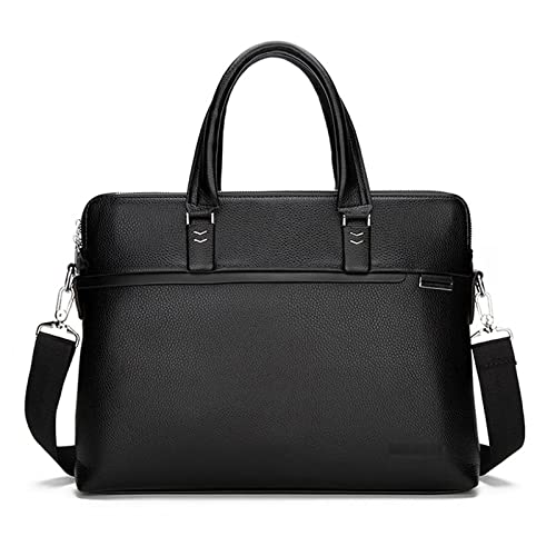 jonam Laptop Tragetasche Männer Aktentaschen Taschen Leder Anwalt Office Bag for Männer Laptoptasche14 Zoll PU-Leder Aktentaschen Tasche for Dokumente von jonam