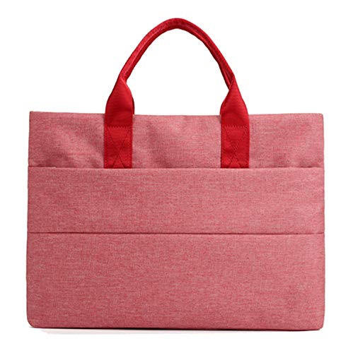 jonam Laptop Tragetasche Papiertüten Leinwand Tasche Geschäftsleute, die Frauen Wasserdichte Oxford Tuch tragbare Aktentasche treffen (Color : Pink) von jonam