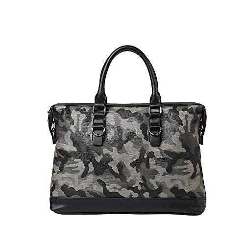 jonam Laptop Tragetasche Tarnhandtasche, Trend New Herren Umhängetasche, personalisierte Lässige Messenger Bag, Mode Business Aktentasche, PU Soft Ledertasche geeignet für Arbeit/Schule/im Freien von jonam