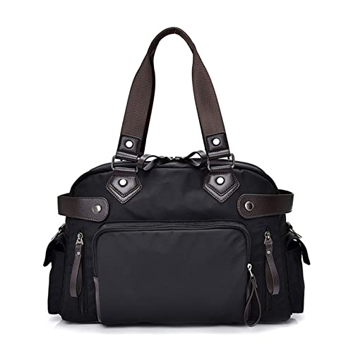 jonam Laptop Tragetasche Unisex Männer Handtaschen Männliche Umhängetaschen Hohe Qualität Business Messenger Bags Nylon Große Mann Crossbody Tote Aktentasche Tasche ( Color : Black , Size : 40*13*32cm von jonam