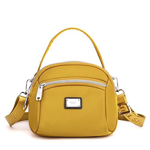 jonam Rucksack damen Small Mobile Phone Women Shoulder Bag Nylon Ladies Crossbody bags Girls Messenger Bag Female Handbags Dropshipping (Color : Yellow) von jonam