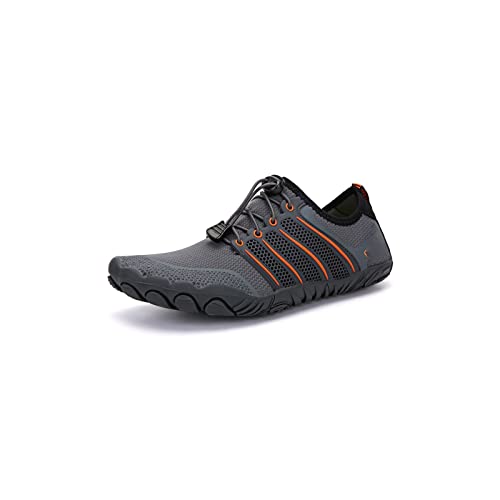 jonam Sandalen Herren Athletic Hiking Water Shoes Barefoot Swim Sports Sandals Walking Shoes for Women Men Sneakers(Color:Grijs,Size:37 EU) von jonam