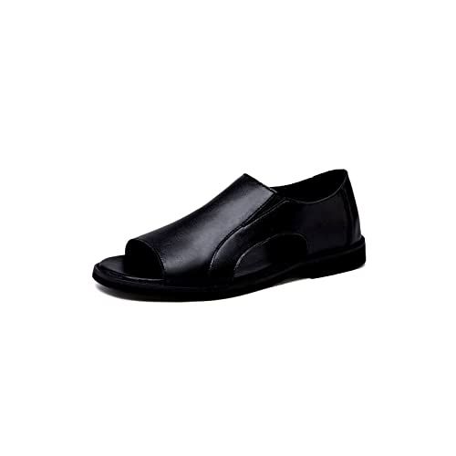 jonam Sandalen Herren Ferry Summer Soft, Comfortable Planetto Men's Salva Shooting Black Outdoor Beach Shoes Male(Color:Black-1,Size:45 EU) von jonam