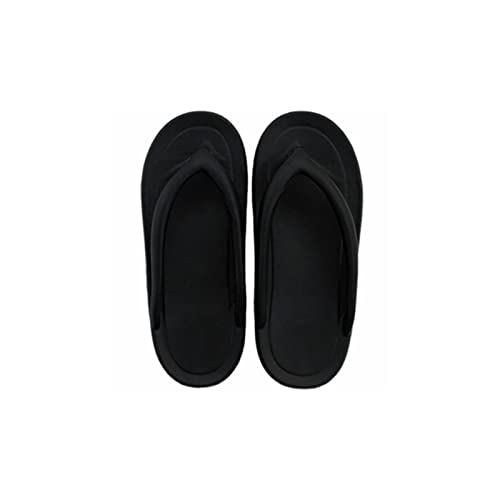 jonam Sandalen Herren Flip Flops Men Non-Slip Soft Sole Outdoor Fashion Casual Slippers Indoor Comfortable Summer Beach Sandal(Color:Black,Size:40 EU) von jonam