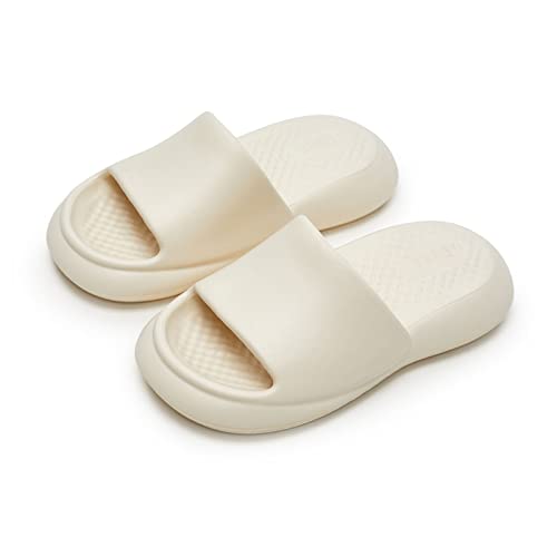 jonam Sandalen Herren Four Season Summer Home Non Slip SoleOutdoor Women Slides Soft Non-slip Pool Beach Sandals Indoor Bath(Color:White,Size:35-36) von jonam