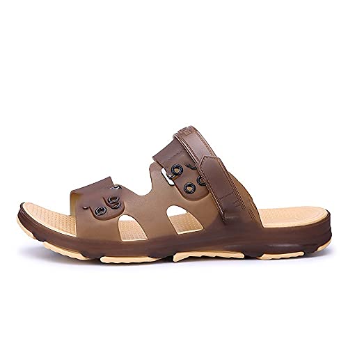 jonam Sandalen Herren Männer sommer schuhe sandalen atmungsaktiv beleuchtet casual outdoor slip auf strand hochwertige mode schleuerei(Color:A,Size:43 EU) von jonam