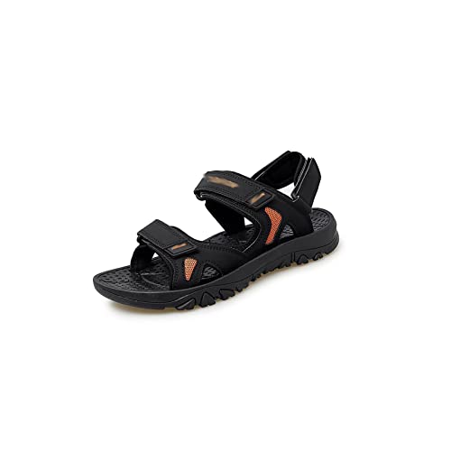 jonam Sandalen Herren Men Sandals Comfortable Male Beach Shoes Anti-skid Wear-resistant Men Casual Sandals Summer Sports Sandals(Color:Black,Size:47) von jonam