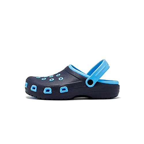 jonam Sandalen Herren Men Sandals Durable Daily Wear Dual-use Summer Hole Shoes Eva Clogs Classic Garden Shoes Slippers(Color:Blue,Size:44 EU) von jonam