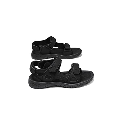 jonam Sandalen Herren Men Sandals Summer Outdoor Beach Sandals Men Sneakers Comfortable Male Outdoor Water Shoes Sandals Men Shoes(Color:Black,Size:44 EU) von jonam