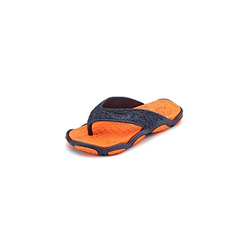 jonam Sandalen Herren Men Slippers Summer Non-slip Massage Slippers Fashion Man Casual Soft Beach Shoes Flat Fishing Flip Flops(Color:Orange,Size:42 EU) von jonam