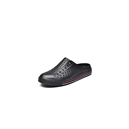 jonam Sandalen Herren Men's Sandals Summer Ripped Shoes Garden Shoes Lightweight Non-Slip Beach Flat Sandals(Color:Black,Size:40 EU) von jonam