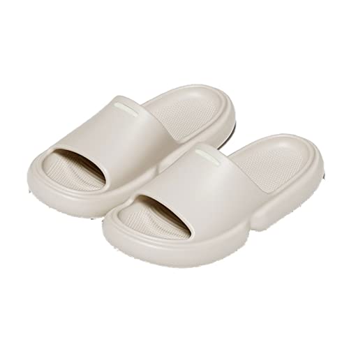 jonam Sandalen Herren Sandals Slides For Women Men Bathroom Anti-slip Patch Sole Summer Slippers Noctilucent Outside Shoes(Color:White,Size:44-45 28cm) von jonam
