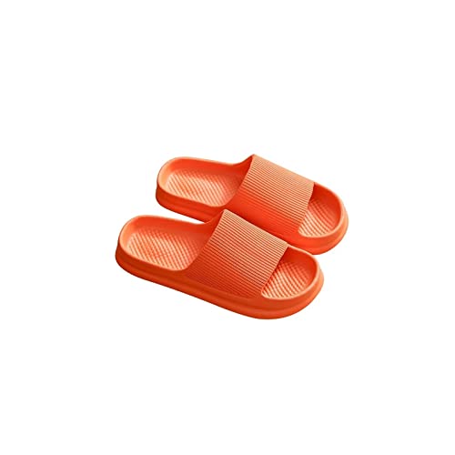 jonam Sandalen Herren Slides Women Bathroom Shoes Summer Thick Platform Sandals Home Indoor Anti-slip Men Ladies Slippers Outdoor Beach Shoes(Color:Orange,Size:40-41(fit 39-40)) von jonam