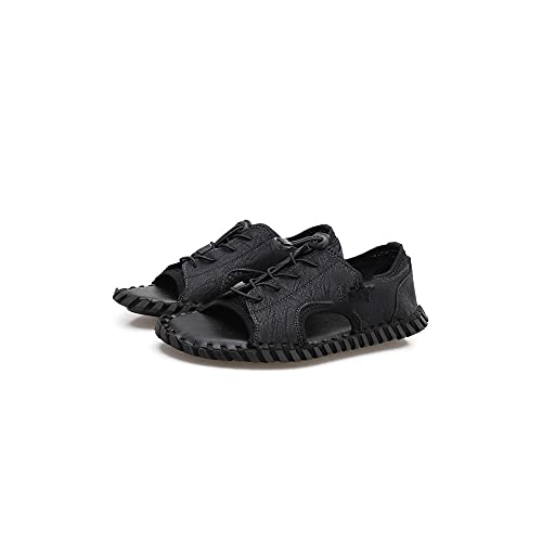 jonam Sandalen Herren Sommer Herren Aqua Schuhe Atmungsaktive Sandalen Schnelltrocknung im Freien Angeln Wasserschuhe(Color:Black,Size:45 EU) von jonam