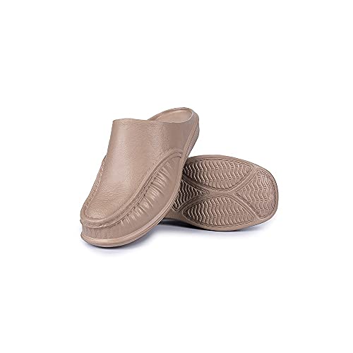 jonam Sandalen Herren Sommer Herren-Clogs Outdoor Sandalen Leichte Slip-On-halbe Müßiggänger-Plattform Home Hausschuhe Herren Weichen unten(Color:Grijs,Size:40 EU) von jonam