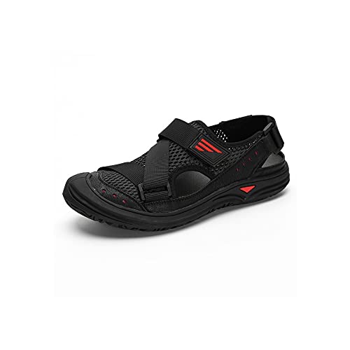 jonam Sandalen Herren Sommer männer strand sandalen leichte lässig männer schuhe runde mode männer sandalen slip auf faulen männer(Size:42 EU) von jonam