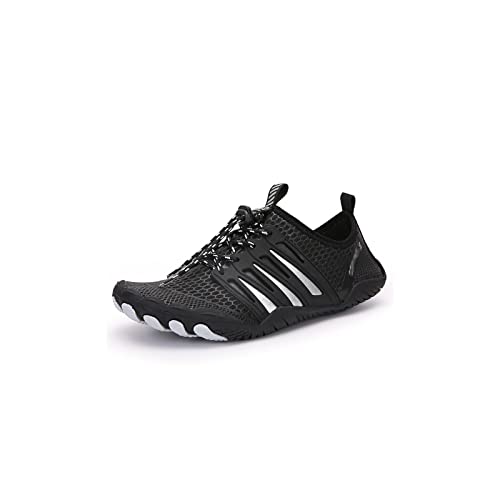 jonam Sandalen Herren Summer Aqua Shoes Shoes Men Breathable Woman Sneakers Adult Beach Large Shoes Swimming Upstream Water Sandals(Color:Black,Size:37 EU) von jonam