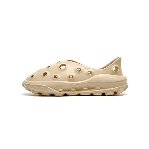 jonam Sandalen Herren Summer Foam Shoes Slip On Breathable Water Beach Sandals Lightweight Unisex Summer Clogs Plus(Color:Beige,Size:45-46) von jonam