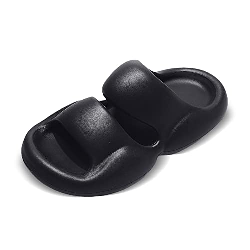 jonam Sandalen Herren Summer Men Beach Slippers Womens Fashion Sandals Outdoor Indoor Home Non-Slip New Designer Ladies Slides Platform Shoes(Color:Black,Size:36-37) von jonam