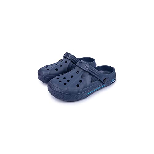 jonam Sandalen Herren Women Men Sandals Summer Hole Shoes Rubber Clogs Boy Girl Eva Lovers Garden Shoes Black Beach Flat Sandals Slippers(Color:Blue,Size:36 EU) von jonam