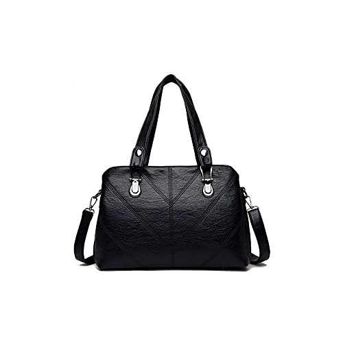 jonam Umhängetasche Crossbody Taschen für Frauen Hohe Kapazität Handtaschen Frauen Taschen Lady Umhängetasche (Color : Black) von jonam