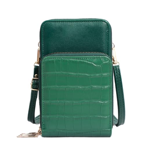 jonam Umhängetasche Crossbody Wallets for Women Female Shoulder Bags Ladies Long Purse Multi Functional Cell Phone Pocket Girls Bag bolsas femininas (Color : Green) von jonam