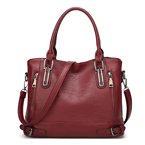 jonam Umhängetasche Damen Reise Handtaschen Damen Umhängetaschen für Damen Messenger BagUmhängetaschen (Color : Red) von jonam